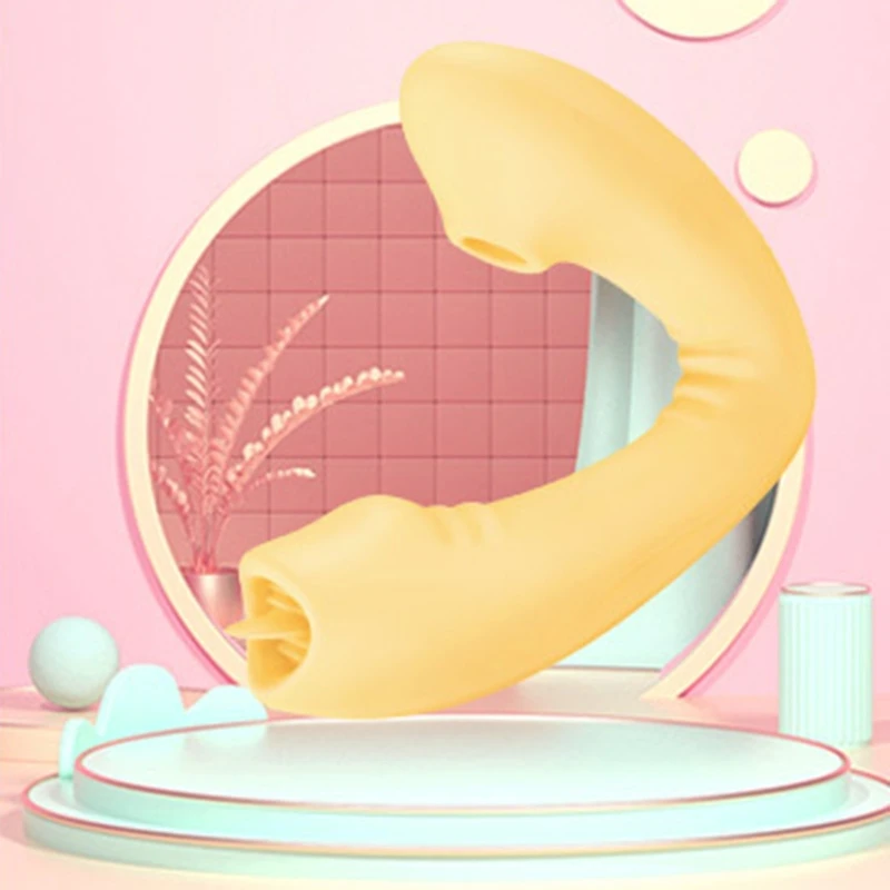 2 в 1, вибратор для сосания языка, беспроводной стимулятор, мастурбатор, секс-игрушки U1JD