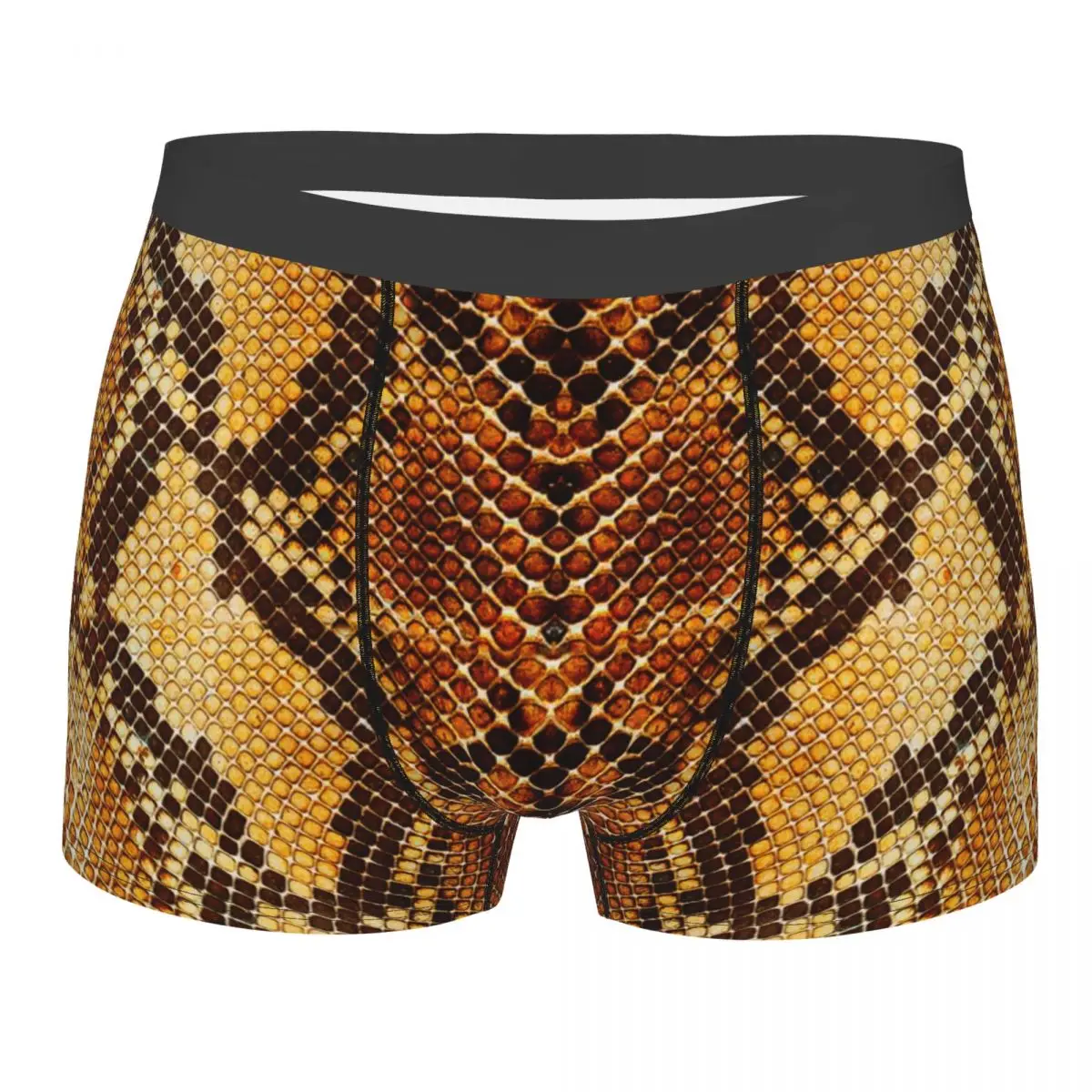 

Male Panties Men's Underwear Boxer Snake Skin Underpants Comfortable Shorts