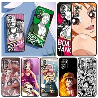 nami zoro one piece for xiaomi redmi note 10s 10 k50 k40 gaming pro 10 9at 9a 9c 9t 8 7a 6a 5 4x black soft phone case
