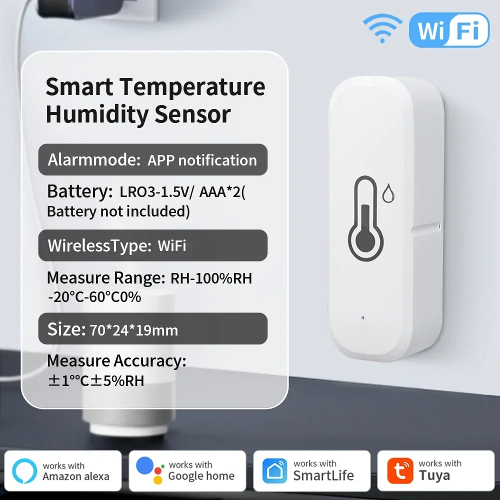 

Датчик температуры и влажности WiFi/Zigbee