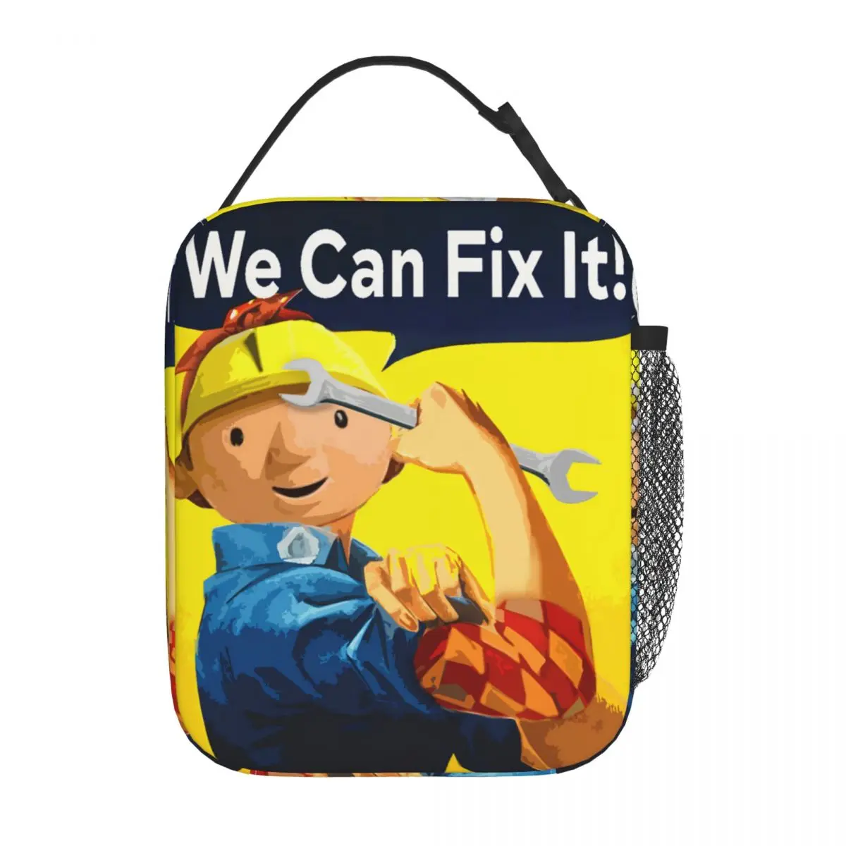 

Bob The Builder Thermal Insulated Lunch Bag School Repair Man Fun Portable Box for Lunch Men Women Cooler Thermal Food Box