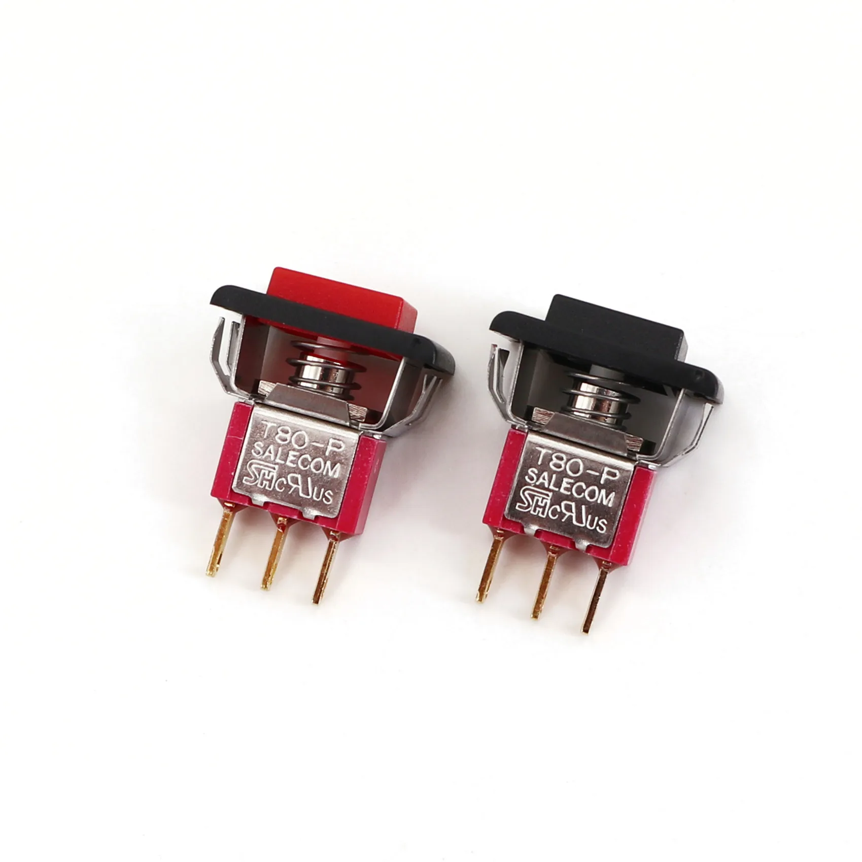 2 шт. SH P8701-F22A квадратный защелкивающийся 3-контактный мгновенный сброс ON-MOM SPDT