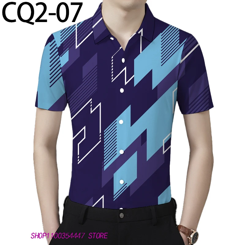 

Summer Mens Fashion Clothing Trends Beach Shirt Men Clothing Europe and The United States Streetwear Short Sleeve Print Shirt