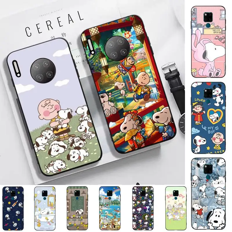 

Bandai Snoopy Phone Case for Huawei Mate 20 10 9 40 30 lite pro X Nova 2 3i 7se
