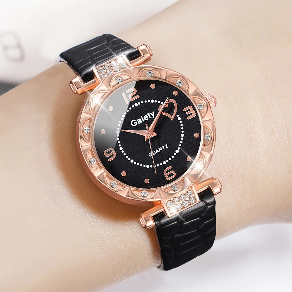 1 шт. GAIETY простые роскошные часы Love Element повседневные Модные кварцевые