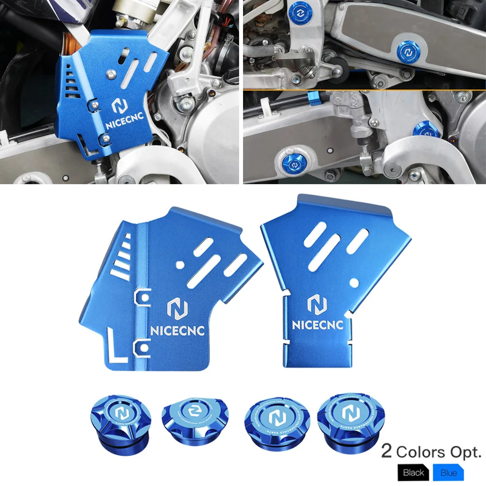 

NiceCNC Motorcycle Frame Guards Covers & Frame Hole Plugs Cap Set For Yamaha YZ 250 YZ250 2016-2023 2022 2021 2020 2019 Aluminum
