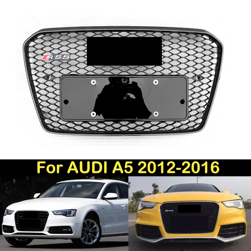 DCGO Решетка переднего бампера маска решетка радиатора средняя сетка для AUDI A5 2012 2013