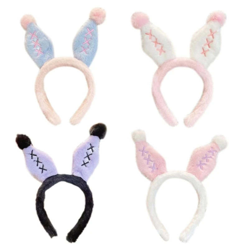 

BunnyEar Plush Hairhoop Girls Animation Party Props Cosplay Costume Headpiece