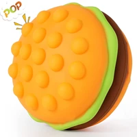 burger stress ball 3d squishy hamburger fidget toys silicone decompression silicone squeeze fidget ball fidget sensory toy 2022