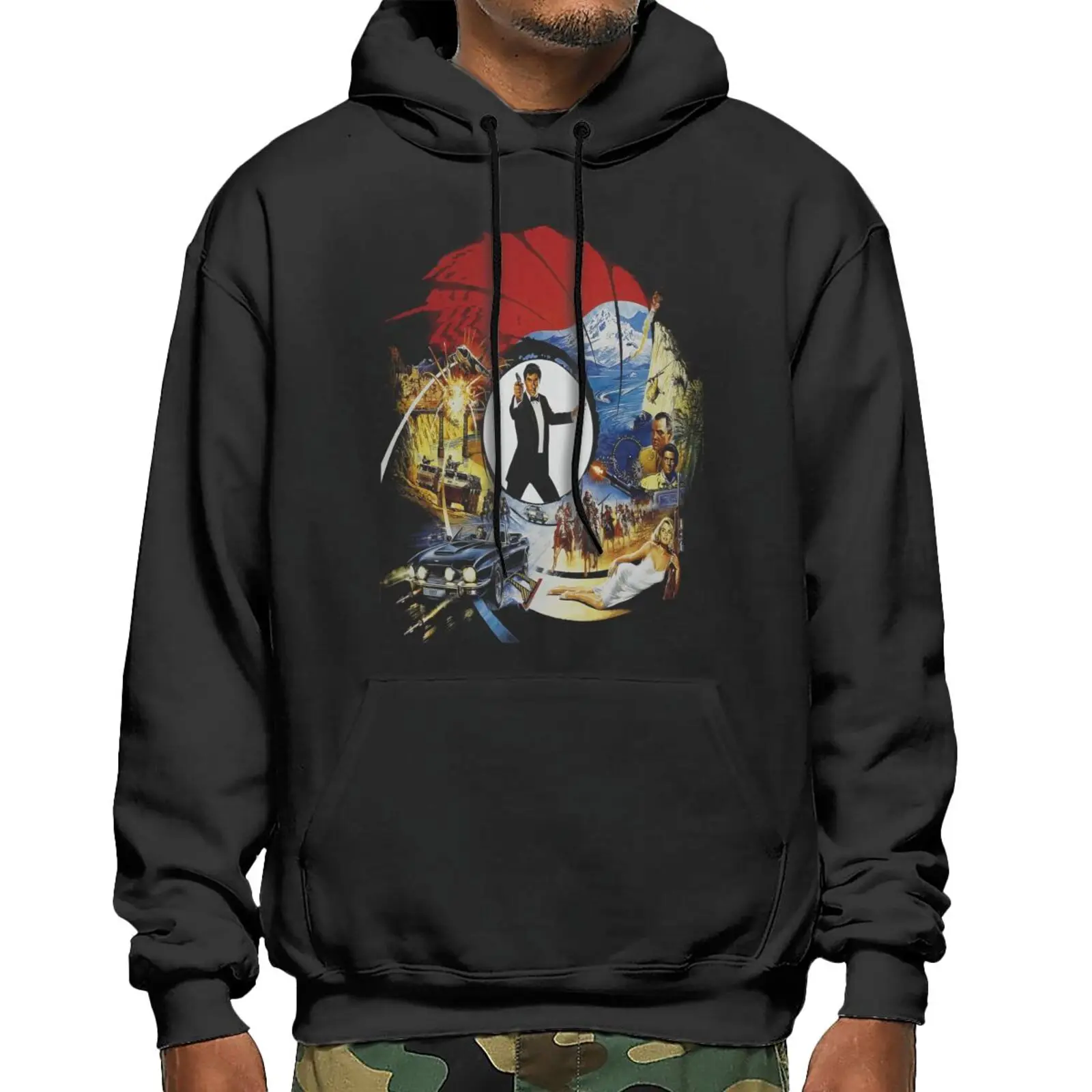 

James Bond Sweatshirts Hoodies Hooded Zip-Up Hoodies For Men Sweatshirt With Zipper Women's Oversize Hoodie Hooded Sweatshirts