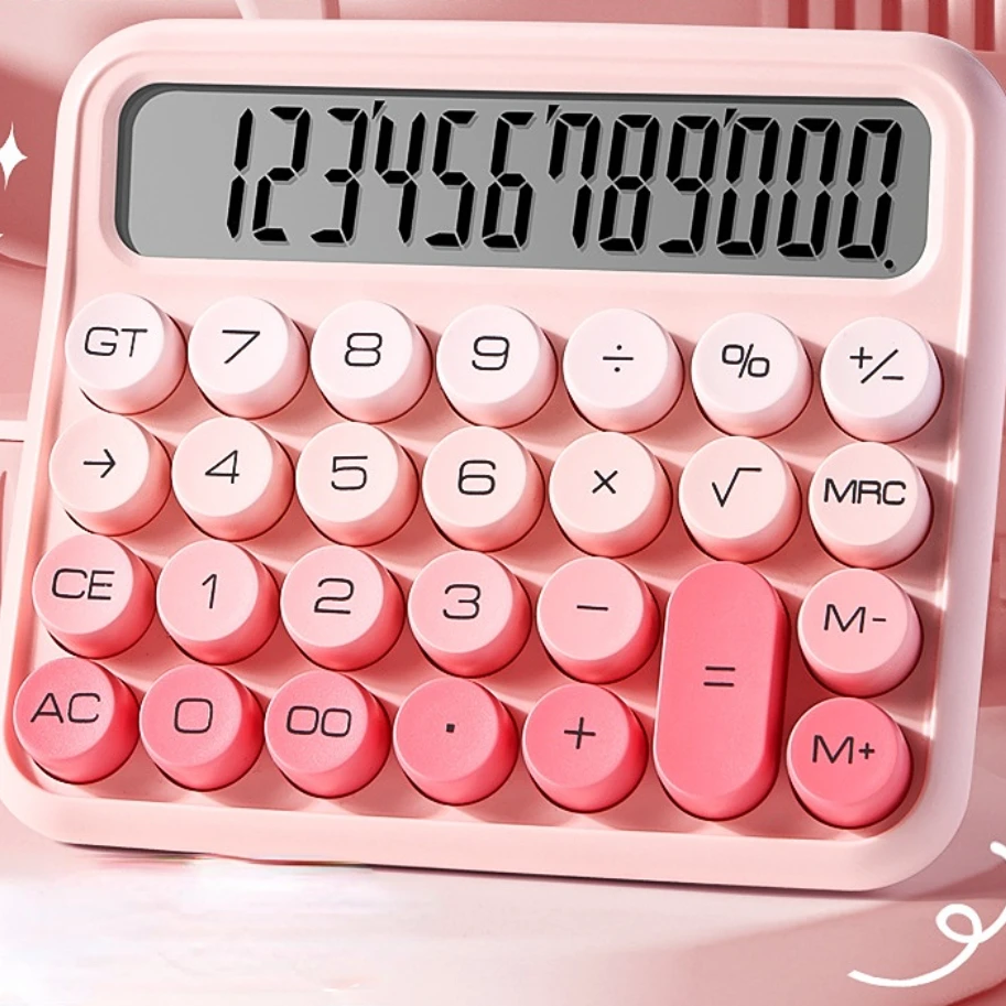 Большой беззвучный калькулятор с градиентом учебная арифметика