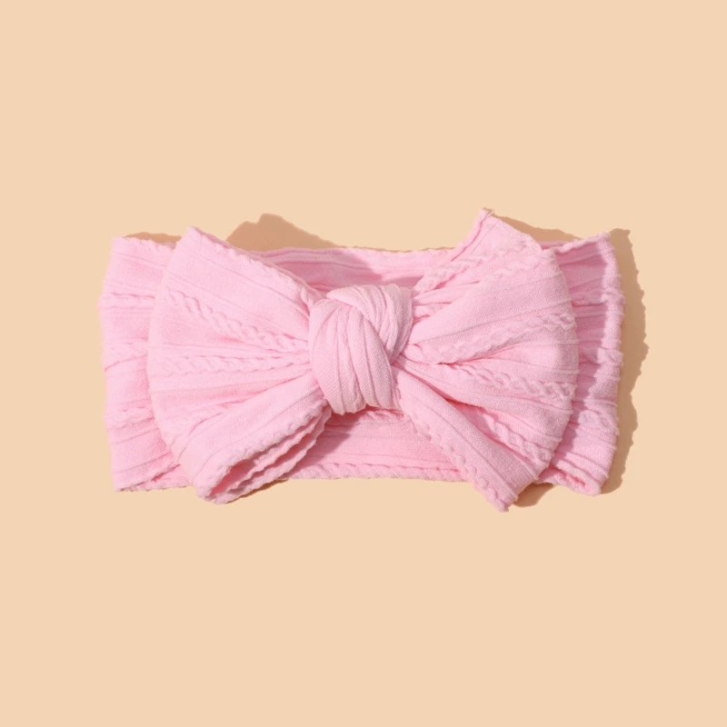

Colorful Baby Turban Headband Bowknot Hairband Soft Headwear Nylon Hairband