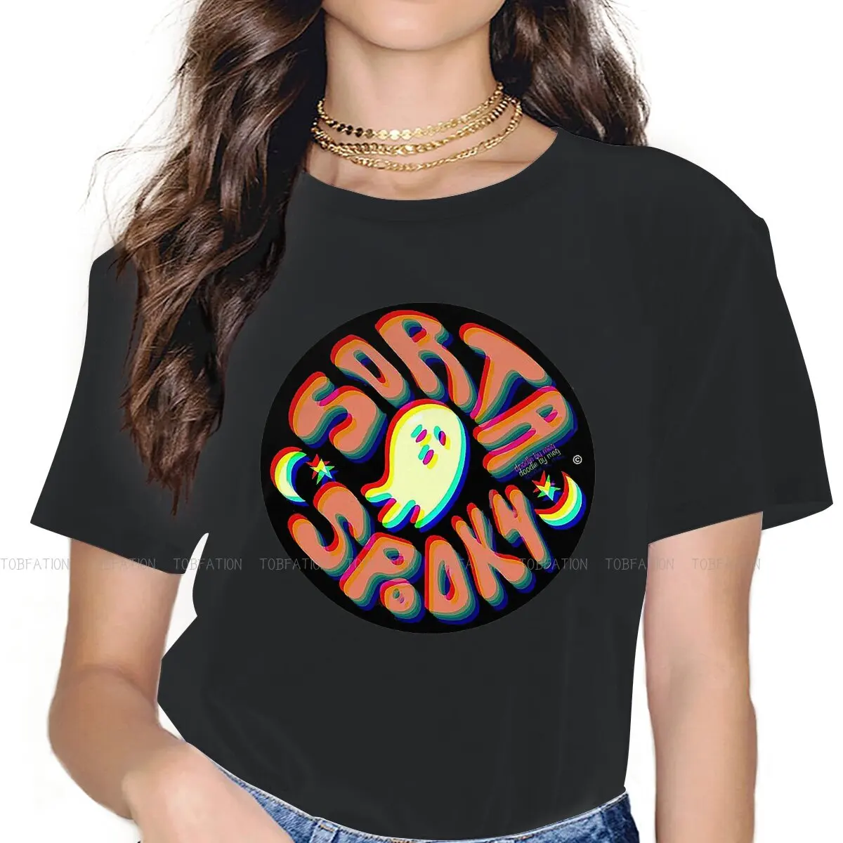 

Sorta Spooky Female Shirts Howls Moving Castle Sophie Animated Film Large Vintage Women Top Harajuku Casual Feminine Blusas