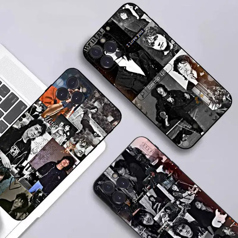 

Viktor Tsoi Phone Case Silicone Soft for iphone 14 13 12 11 Pro Mini XS MAX 8 7 6 Plus X XS XR Cover