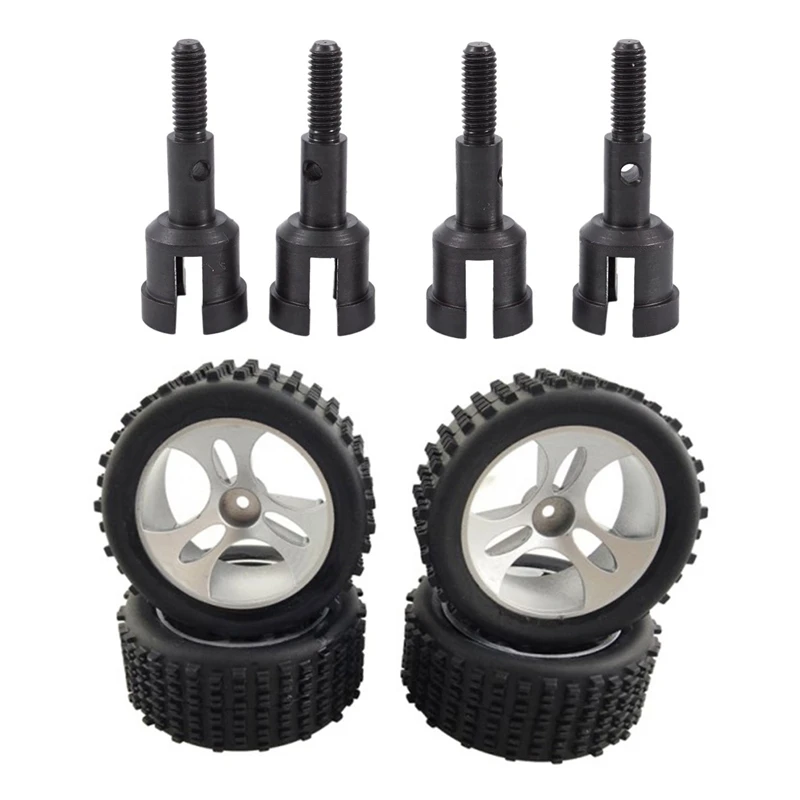 

Обновленная металлическая Ступица колеса 4 шт. с 4 колесами для Wltoys A959, аксессуары для радиоуправляемых автомобилей, запасные части