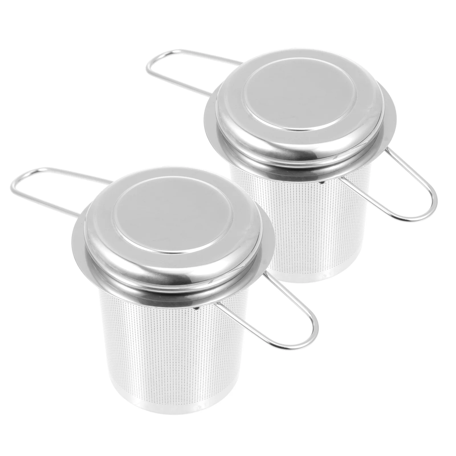 

2 Sets Tea Baskets Tea Infusers Tea Strainers Practical Stainless Steel Tea Filters
