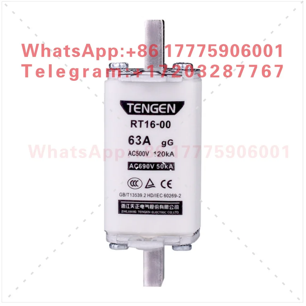 Фото Предохранительный элемент Tianzheng Electric RT16-00 NT00 RT36-00, 32А, 40А, 63А, 100А, 160А №5