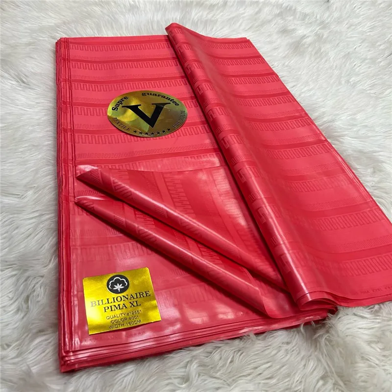 

5 Meter 100% Cotton African Jacquard Basin Dress Fabric Bazin Riche Brode For Men Or Women Clothes Material Wedding Party 4L0891