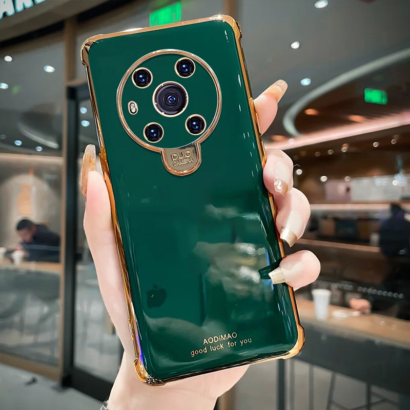 

Lightweight Soild Color Luxury Silicone Soft Electroplating Simple Rear Cover Mobile Phone Case for Huawei HonorX30 Honor X30Max