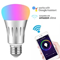 smart speak bulb 7w b22 wifi smart led light wireless bulb lamp works with alexa google home iffft rgb remote control
