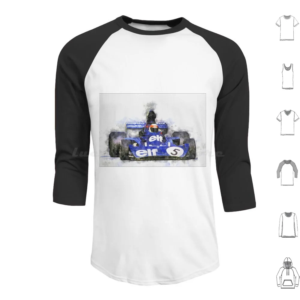

Толстовки с длинным рукавом, Джеки Стюарт тайрелл, № 5, гоночный скоростной водитель, гоночный трек Monza Daytona Winner, гоночный автомобиль Le