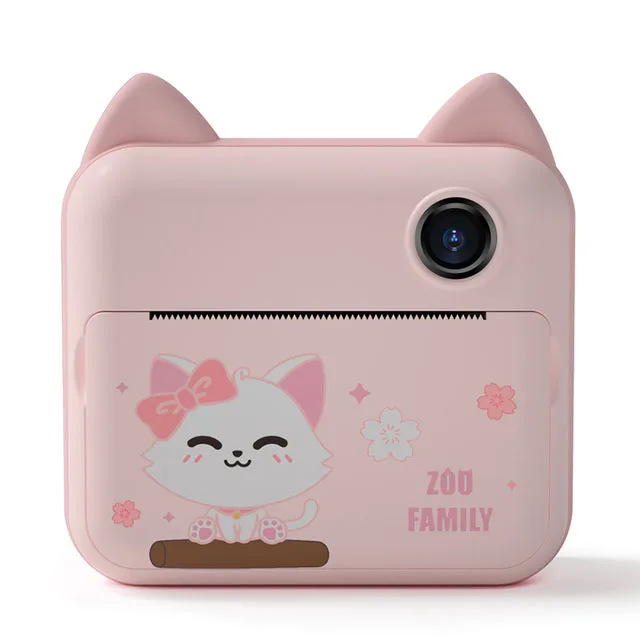 

New Dinosaur Children Instant Print 1080P HD Kids Instantane Film Camera Toys for Girls Boys Christmas Present Birthday Gifts