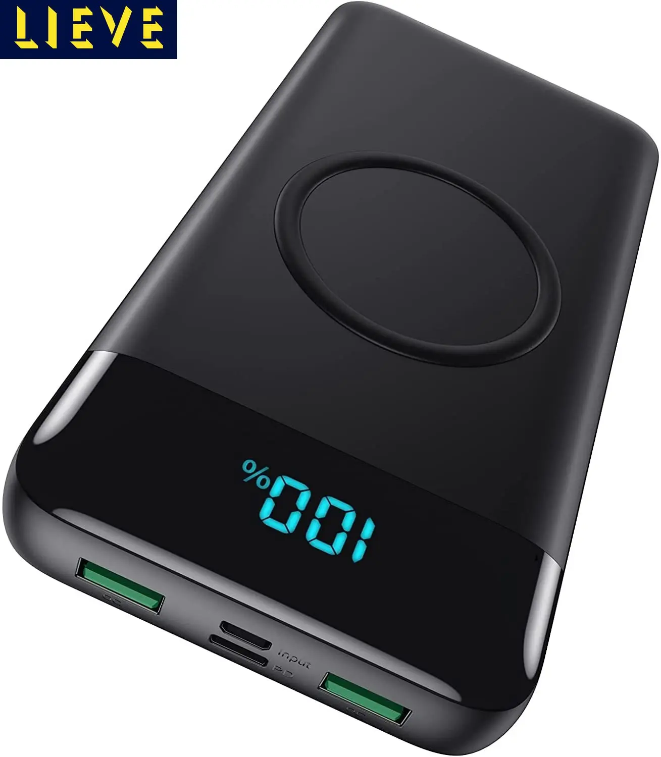

Wireless Portable Charger 30800mAh Wireless Charging 25W PD QC4.0 Fast Charging Smart USB-C Power Bank for iPhone, Samsung, iPad