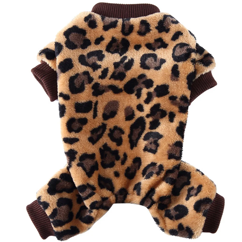 Дешевая Милая Пижама для домашних животных с леопардовым принтом щенок пудель