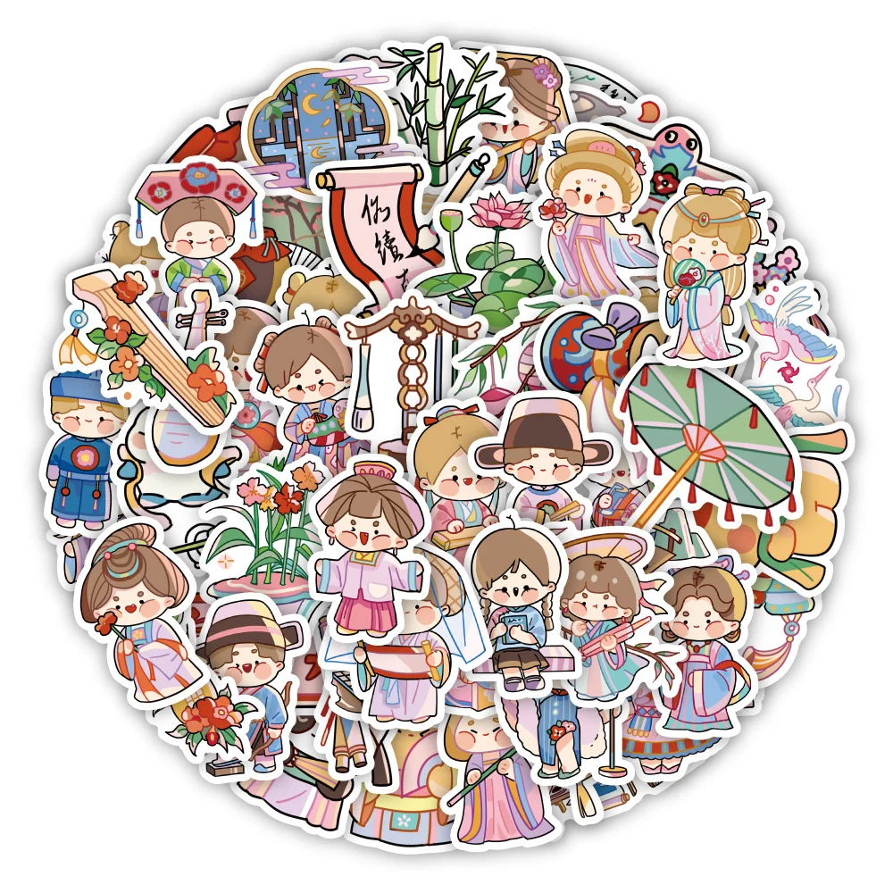 

10/30/50PCS Cartoon Cute Dreamer Graffiti Waterproof Sticker Creative Trend Decoration Refrigerator Skateboard Helmet Wholesale