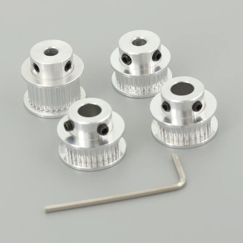 Зубчатый шкив GKTOOLS GT2 2GT с 30 зубцами отверстие 4/5/6/6/35/7/8/10 мм синхронные колеса