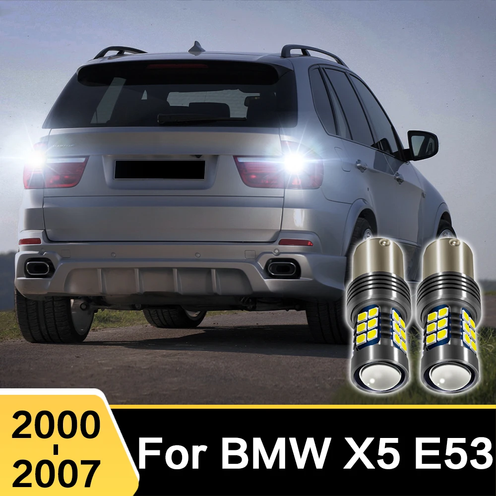 

2 шт. для BMW X5 E53 2000-2007 2006 2005 2004 1156 7506 BA15S P21W светодиодные автомобильные лампы заднего хода Canbus аксессуары для резервных ламп
