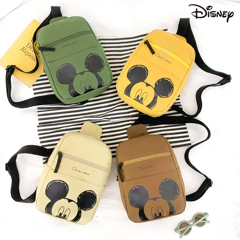 

Disney Children's Mickey Bag Cartoon Cute Boy Handsome Casual Shoulder Bag Baby Coin Purse Little Boy Outing Messenger Bags Toys