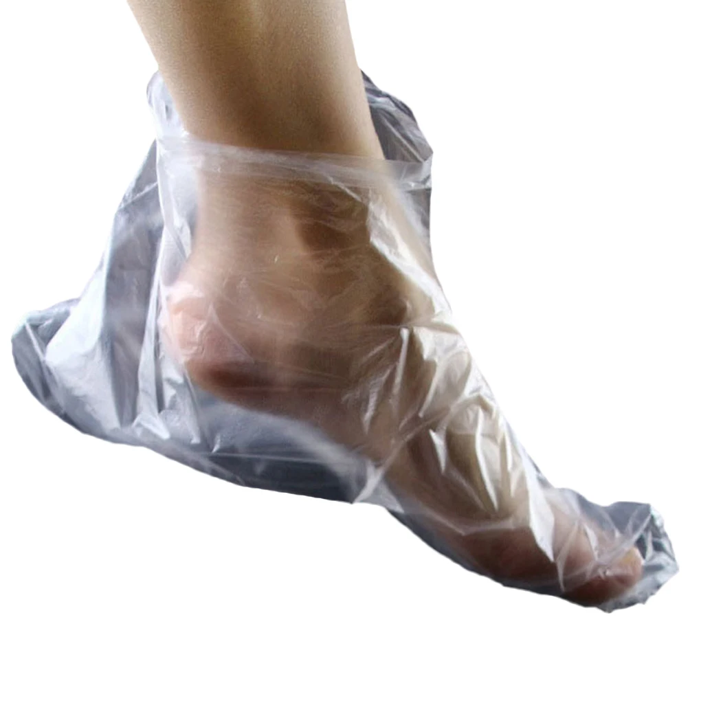 

1000pcs 500pcs Foot Cover Feet Bags Disposable Plastic Therapy Waterproof Bathroom Protector Pedicure Accessories