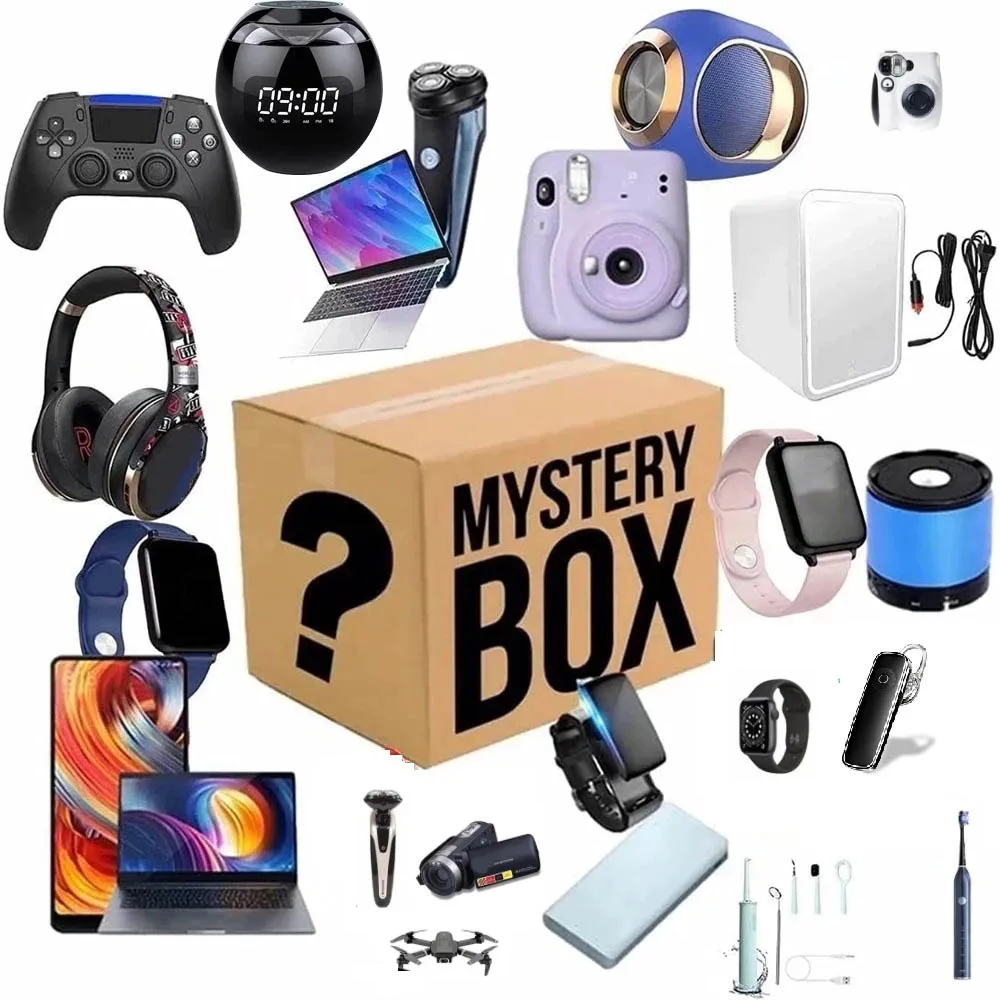 

100% Popular New Lucky Mystery Box Surprise High Quality Gift More Precious Item Random Electronic Products Novelty Blind Box