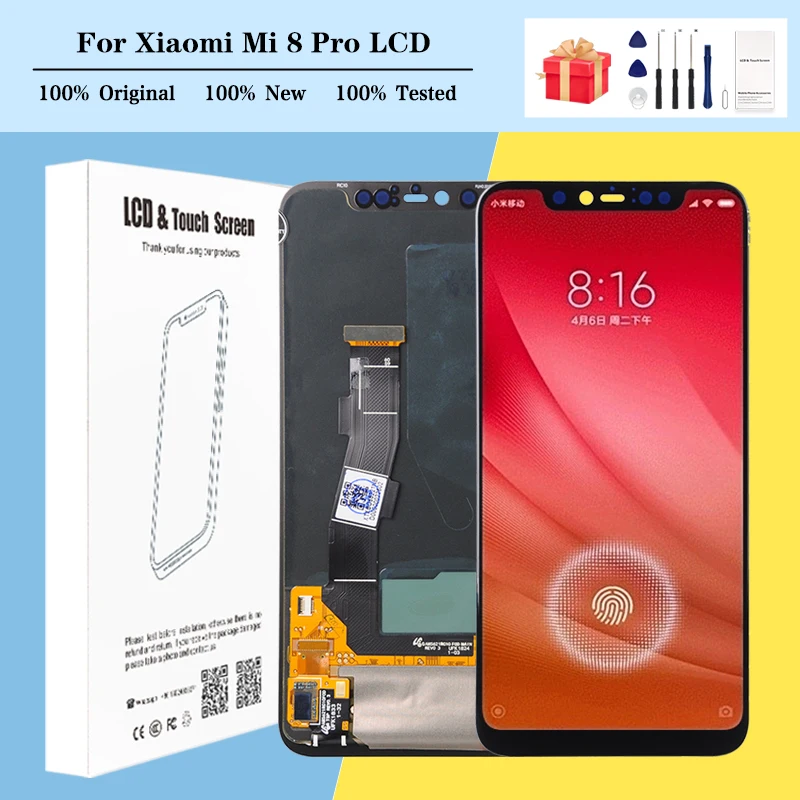 

ЖК-дисплей с сенсорной панелью и дигитайзером в сборе для Xiaomi Mi 8 Pro