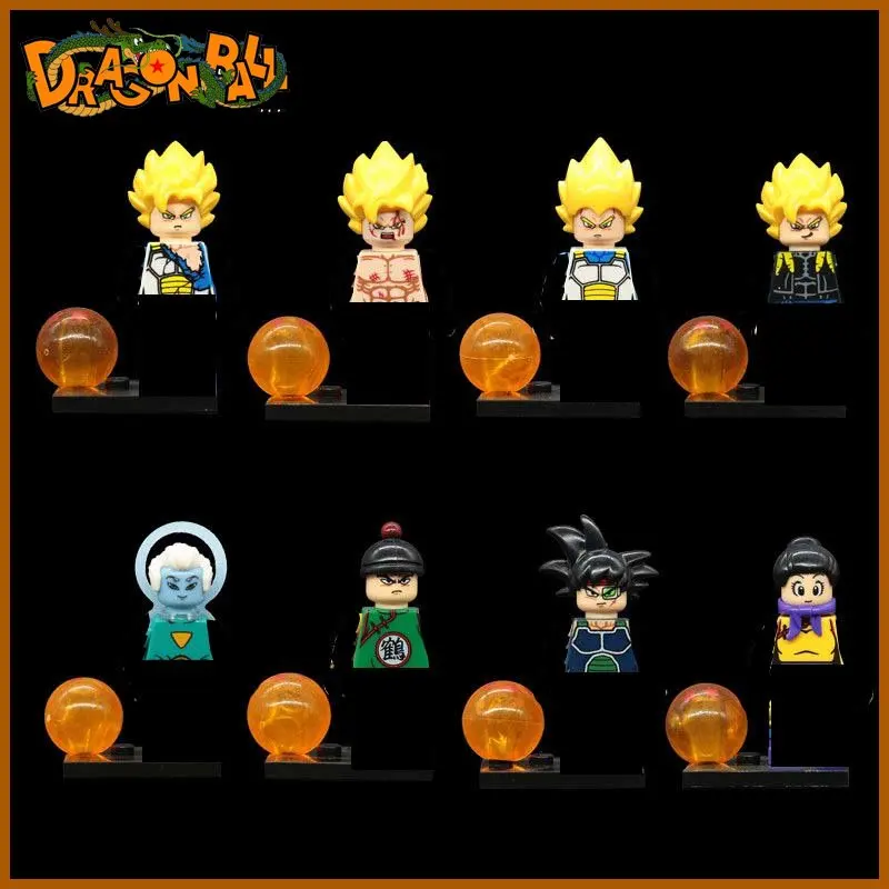

Anime Dragon Ball Compatible Goku Building Blocks Doll Vegeta Super Saiyan figure Villain Toys Children's gifts