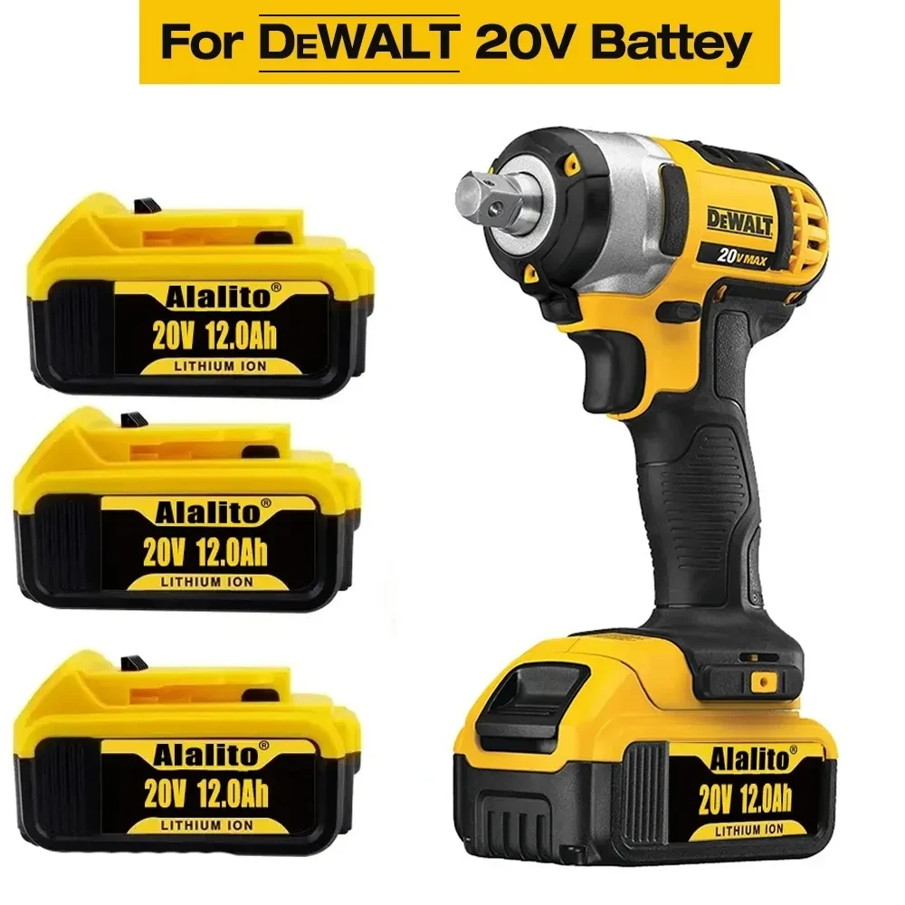 

Original DCB200 20V 12000mAh Lithium Replacement Battery For Dewalt 18V DCB184 DCB200 DCB182 DCB180 DCB181 DCB182 DCB201 DCB206
