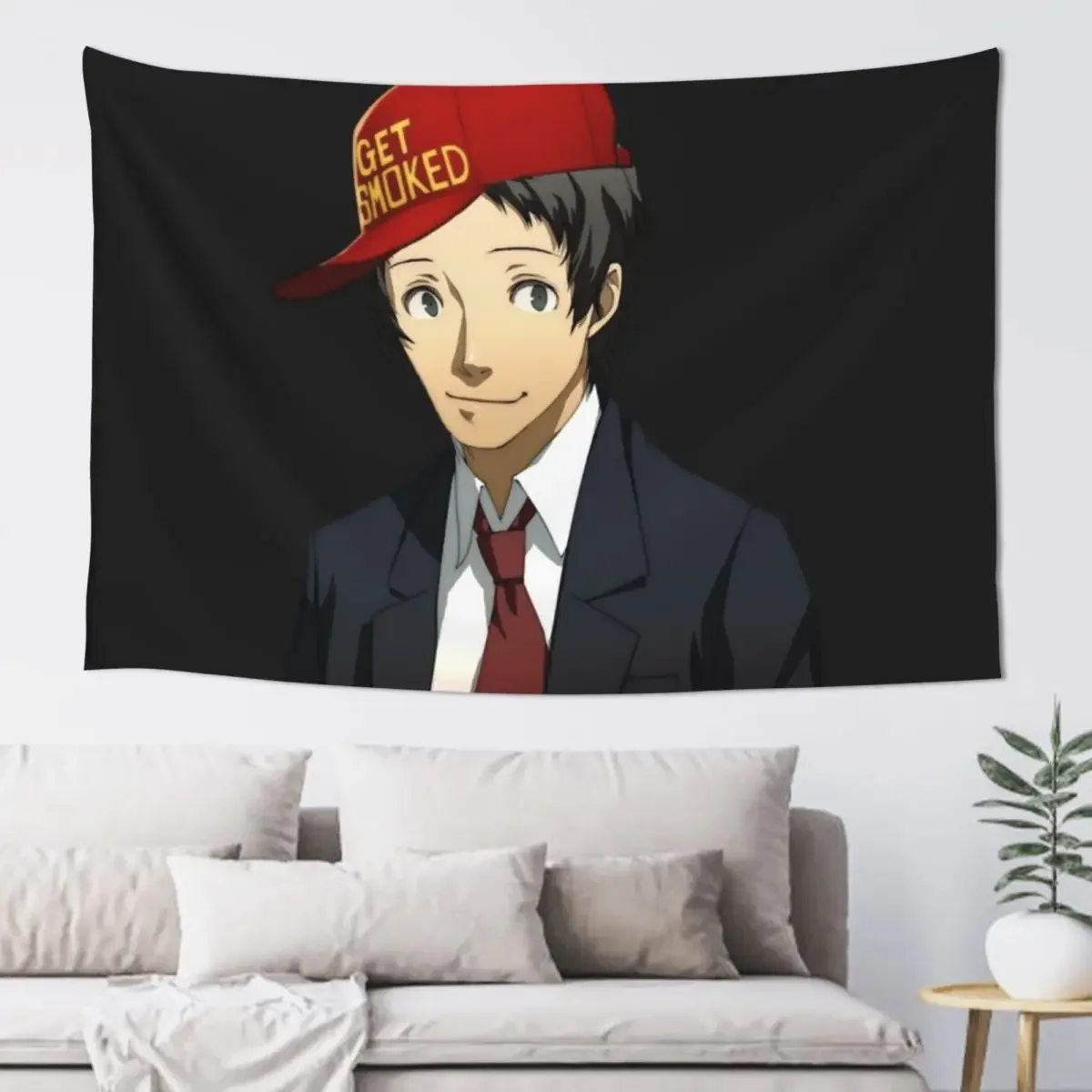 Тору Адачи получает дымчатый стикер гобелен ковер на стену японский декор