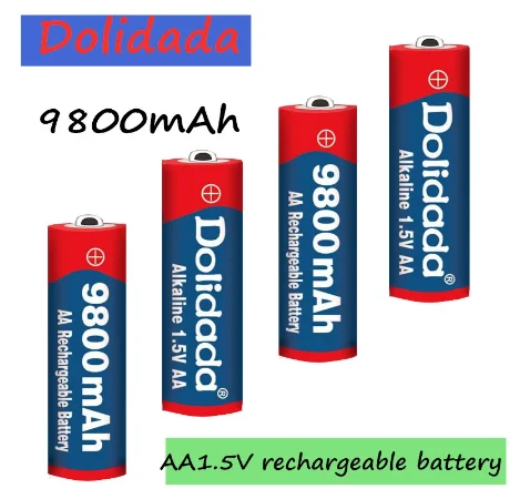 

New AA/AAA rechargeable battery 9800mah/8800mah 1.5V New Alkaline Rechargeable batery for led light toy mp3 with charger