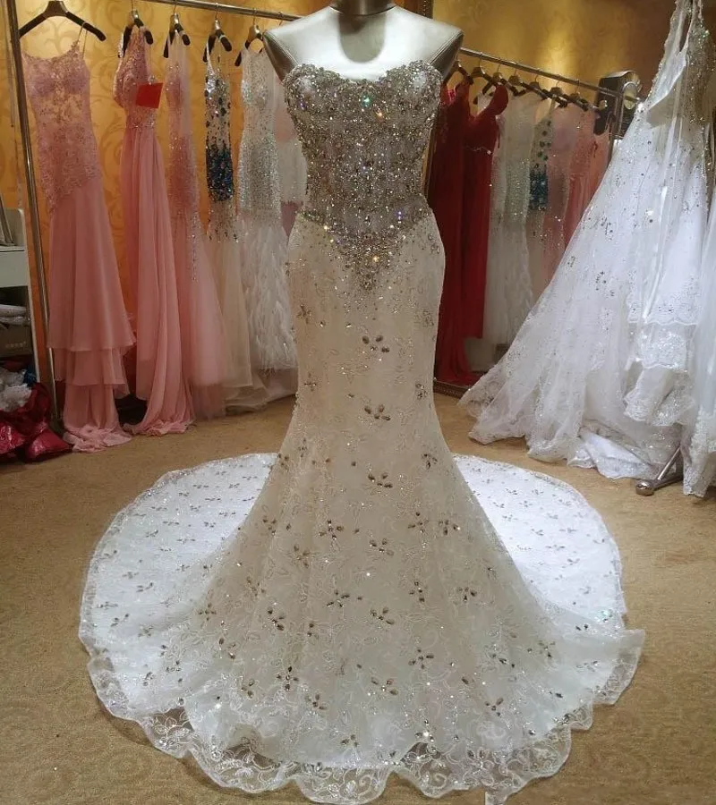 

Женское свадебное платье с юбкой годе, роскошное платье с кристаллами и бисером, свадебное платье на завязках, 2022