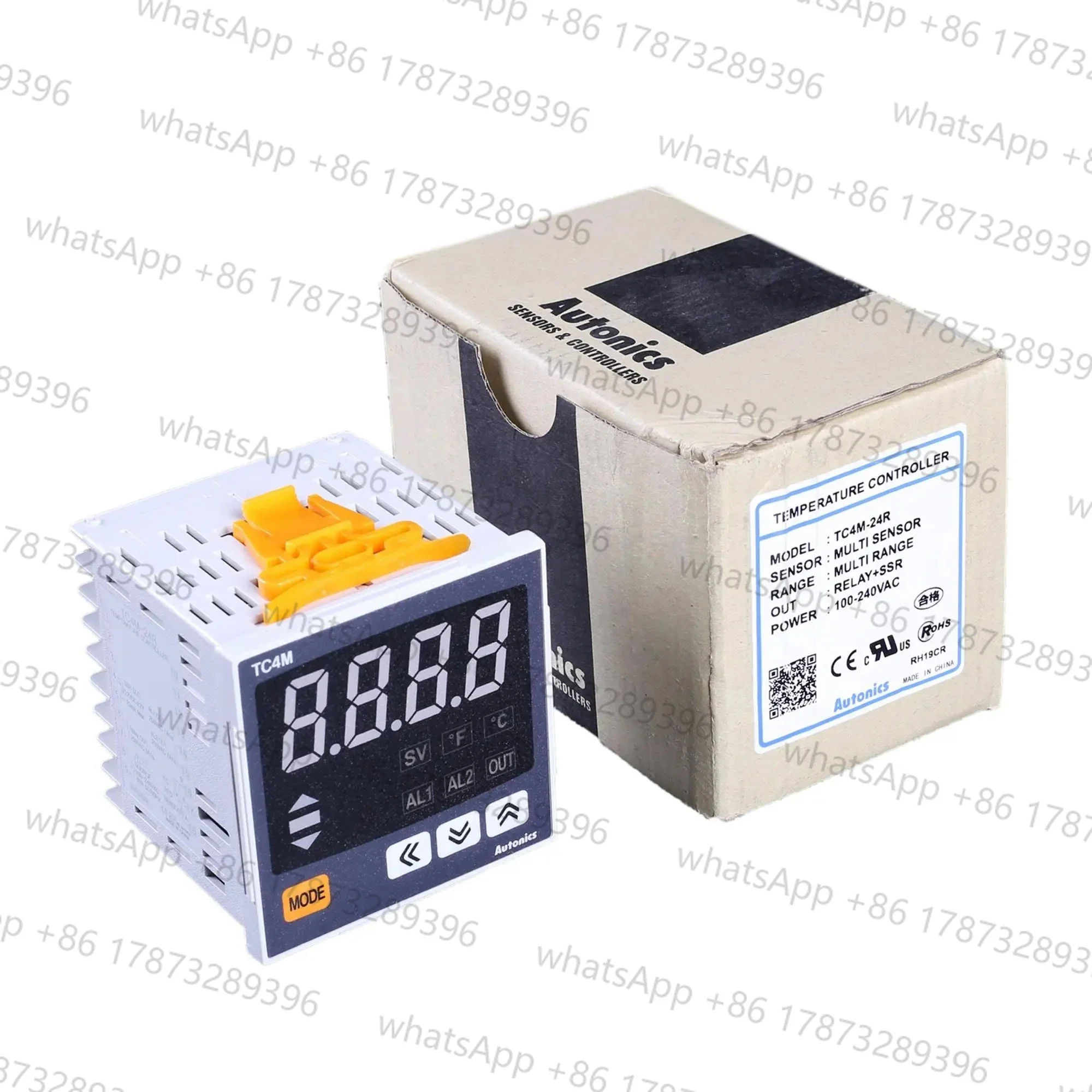 Suhu Autonics Pengendali W72 x H72 TC4M-24R дисплей 4-значный Tplats Output Relay Kontrol PID & SSR Baru & Asli (art.: 3920cfebc594e) - 3920cfebc594e