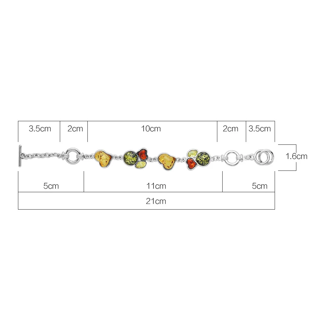Распродажа модные стильные браслеты в форме сердца из Балтийского
