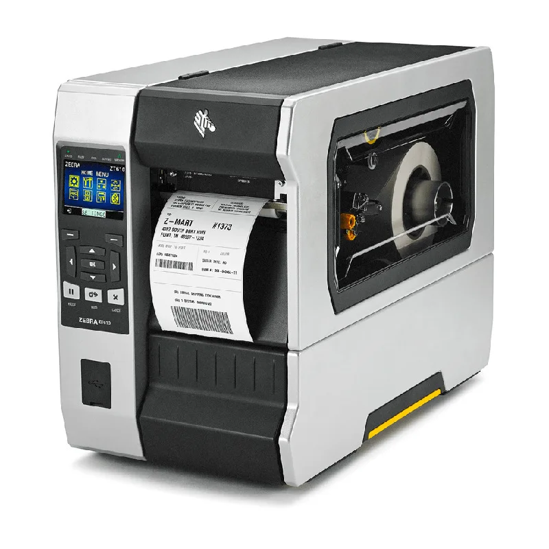 Фото Zebra ZT610 203 точек на дюйм, промышленный настольный принтер со штрих-кодом и прямой термопереносом №1