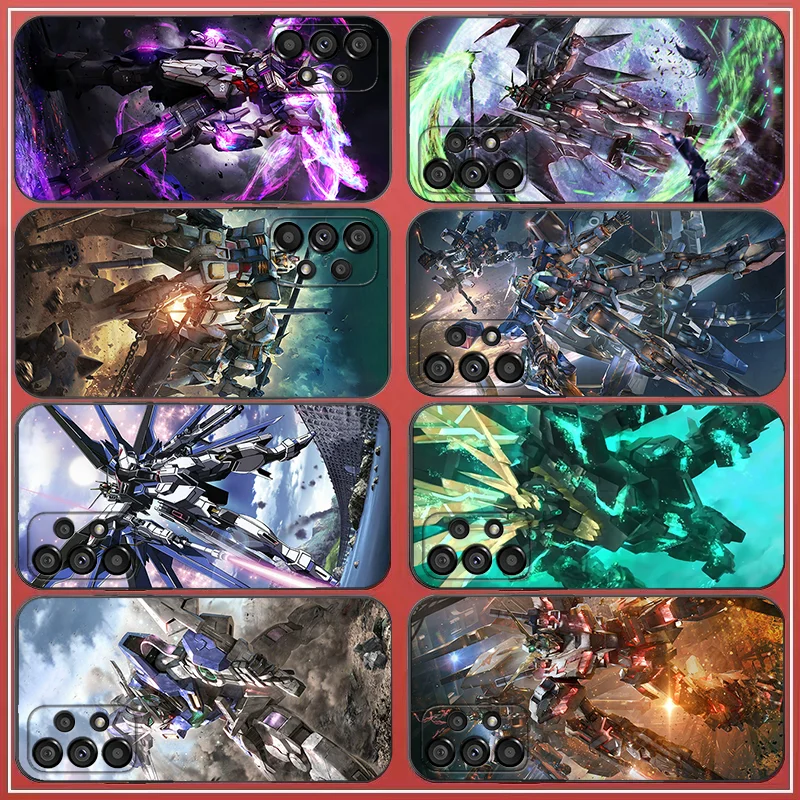 

Gundam Robot Anime for Samsung Galaxy A32 A53 A13 A73 A33 A51 A71 A21S A52S A12 A22 A52 72 Fine Hole Black Soft Phone Case