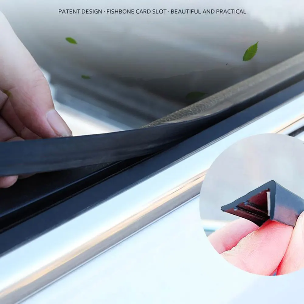 

Уплотнительная лента для автомобильного окна, шумоизоляция, автомобильное уплотнение, V-образный резиновый наполнитель, уплотнительные ленты, самоклеящаяся прокладка для защиты от погодных условий, 2 метра