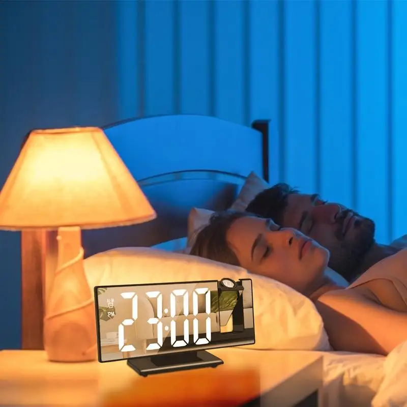 Проектор для спальни многофункциональные проекционные часы с 8-дюймовым