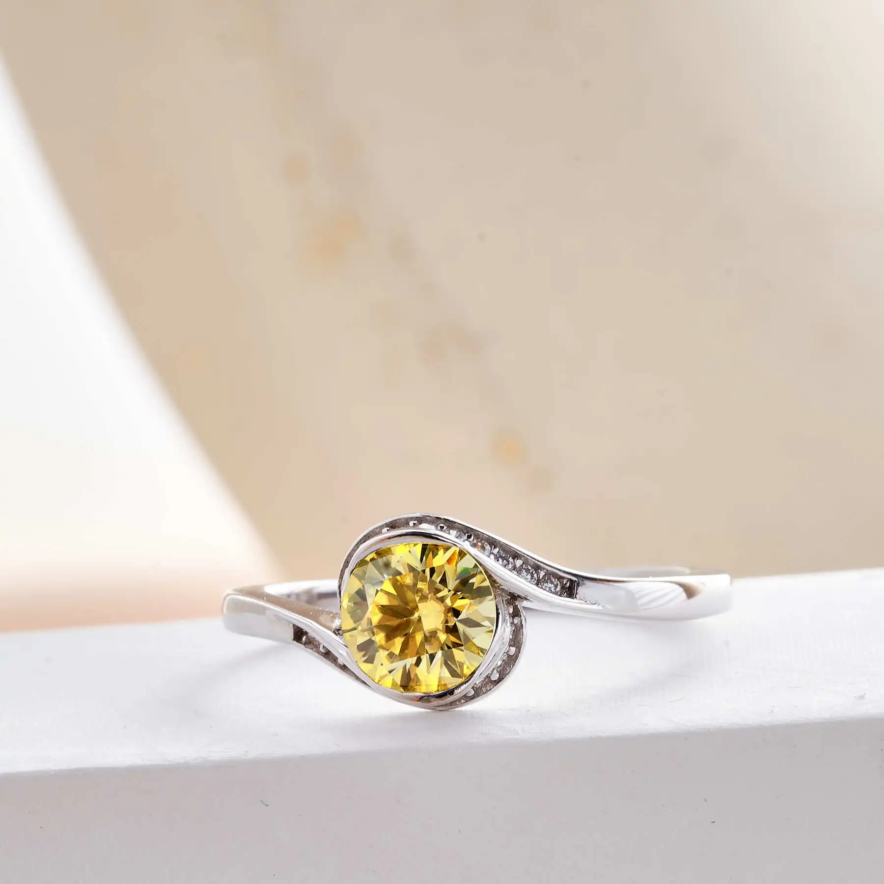 BagueRingen стерлинговое серебро 925 пробы цвет D 1-3 карата кольцо с муассанитом