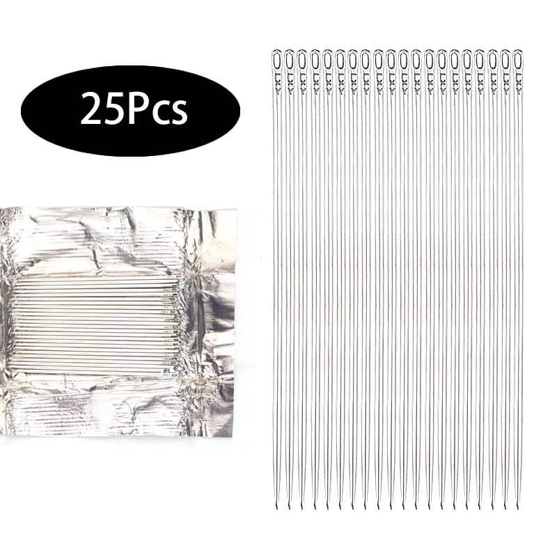 25 шт. крупные иглы для вышивки крестиком из нержавеющей стали |