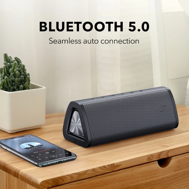

Portable Bluetooth-compatible Speaker, IPX7 Waterproof Wireless Speaker with 20W Loud Stereo Sound, Outdoor Speakers F19E