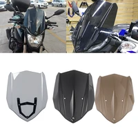 for yamaha mt 03 mt03 fz 03 fz03 2016 2017 2018 2019 mt25 motorcycle windshield windscreen sport touring racing with bracket